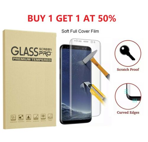 2-pack Full Cover Tempered Glass Protector F Samsung Galaxy S8 S9 Plus Note 8 S7